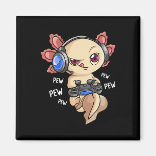 Imán Niños de la camiseta Axolotl Jugadores de niños - 