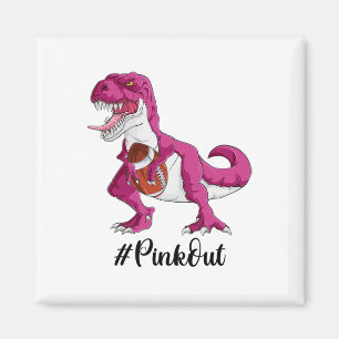 Imán Niños de los estafadores de dinosaurios rosados co