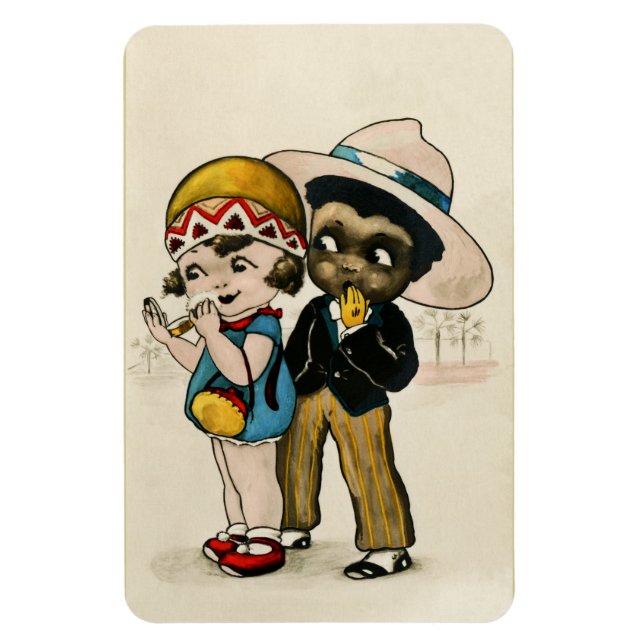 Imán Niños de moda de los años 20 (Vertical)