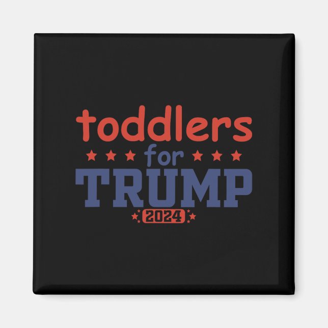 Imán Niños De Trump: Trump Niños De 2024 Divertidos De  (Frente)