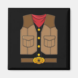 Imán Niños de Western Cowboy Halloween