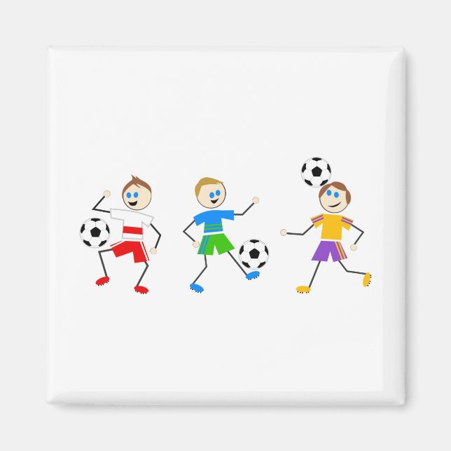 Imán Niños del fútbol (Frente)