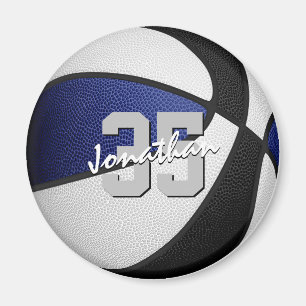 Imán niños deportes azul equipo negro colores baloncest