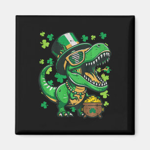 Imán Niños Día de San Patricio Dinosaurio Saint Pattys 
