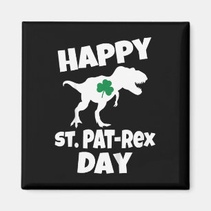 Imán Niños Día de San Patricio Dinosaurio T-rex Diverti