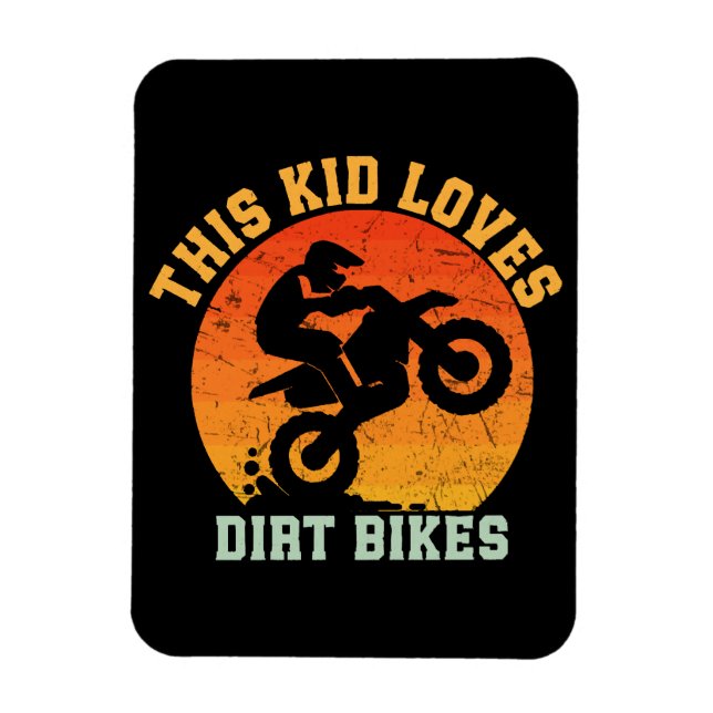 Imán Niños Divertida Moto de Cross (Vertical)