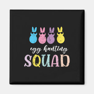 Imán Niños divertidos por escuadrón de caza de huevos