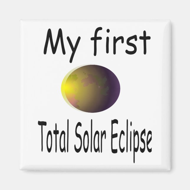 Imán Niños Eclipse solar Mi primer Eclip solar total (Frente)