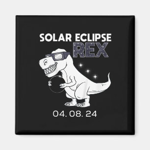 Imán Niños Eclipse solar T Rex 04.08.2024 Dino Diversió