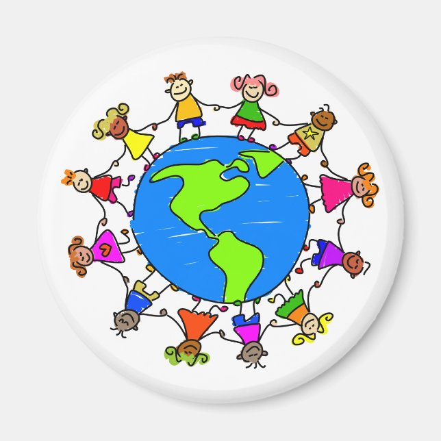 Imán Niños estadounidenses (Frente)