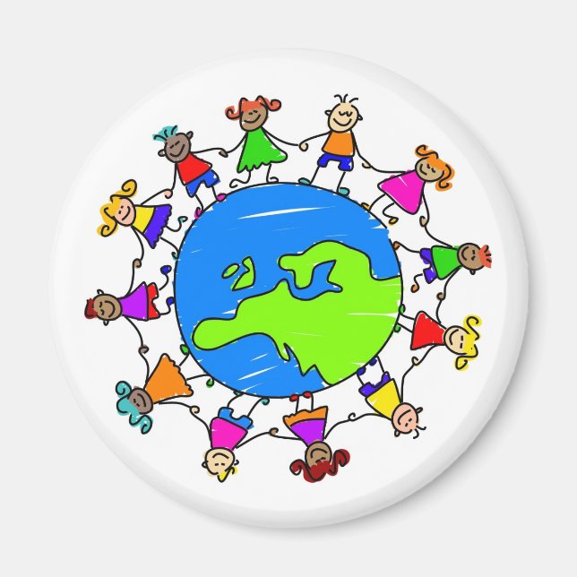 Imán Niños europeos (Frente)