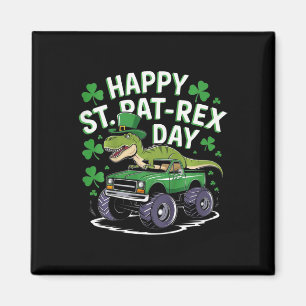 Imán Niños Feliz Día de San Pat-rex Día de San Patricio
