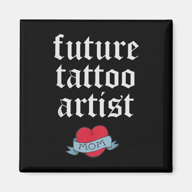 Imán Niños Futuro Artista de Tatuajes Niños Pequeña Mad (Frente)