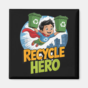 Imán Niños héroes del reciclaje día de la tierra