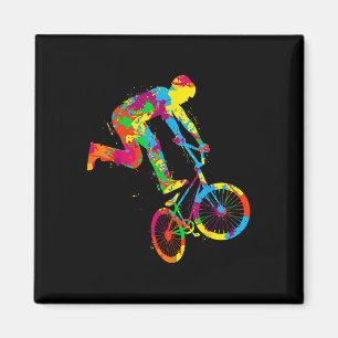 Imán Niños Jinetes De Acrobacias En Bicicleta Bmx