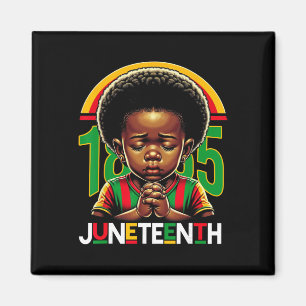 Imán Niños Juneteenth Príncipe 1865 Mes de la Historia