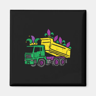 Imán Niños Mardi Gras Dump Camión De Construcción Cután