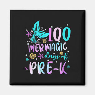 Imán Niños Mermaid Tail 100 Días Mermágicos De Pre-k Pa