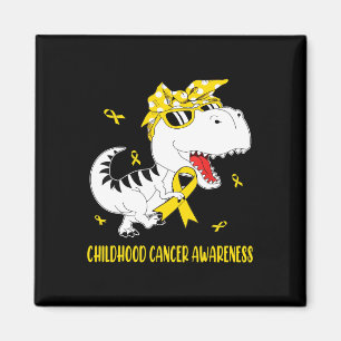 Imán Niños pequeños con dinosaurios