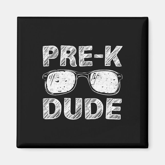 Imán Niños pre-K Tío primer día de regalo preescolar de (Frente)