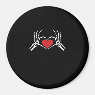 Imán Niños Skeleton Hand Heart Día de San Valentín Clas