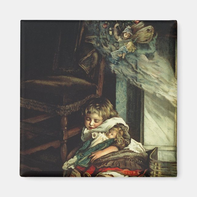 Imán Niños soñando con juguetes (Frente)