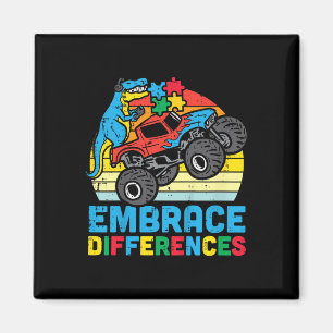Imán Niños Trex Monster Camión Abrazo Diferencias Autis