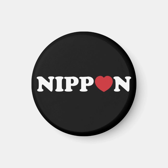 Imán Nippon Love Heart (Frente)