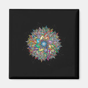 Imán Nirvana Mandala Geometría Arte Fractal Sagrado Yog