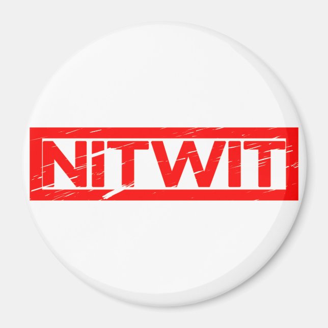 Imán Nitwit Stamp (Frente)