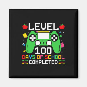 Imán Nivel 100 Días De Escuela Completada Juegos Infant