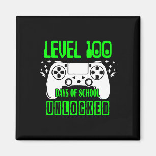 Imán Nivel 100 Días De Escuela Niños De Videojuegos Des
