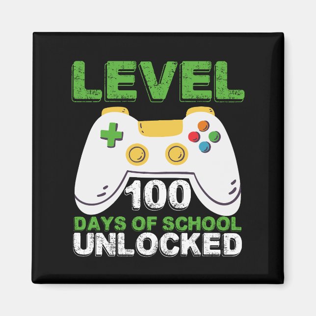 Imán Nivel 100 Días De La Escuela Juego De Video Jugado (Frente)