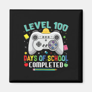 Imán Nivel 100 Días Escolares Completaron Niños Jugador