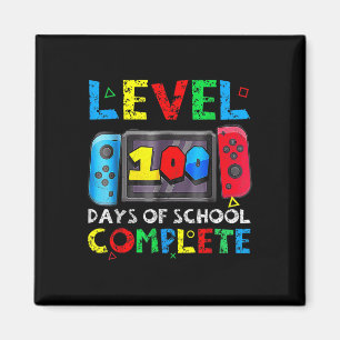 Imán Nivel 100 Días Escolares Juego De Video Jugador Co