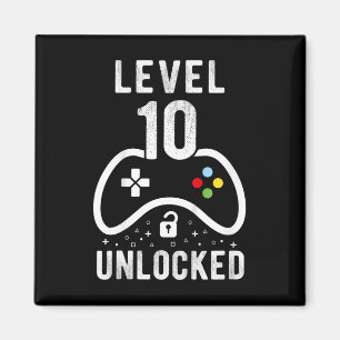 Imán Nivel 10 Videojuego desbloqueado 10.º regalo de cu