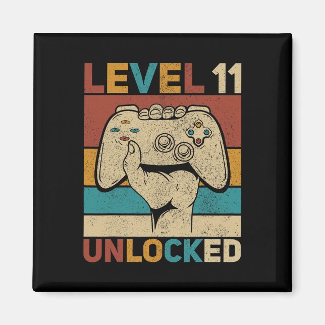 Imán Nivel 11 Desbloqueados 11 años de edad Ropa de fie (Frente)