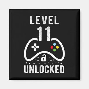 Imán Nivel 11 Videojuego desbloqueado 11º regalo de cum