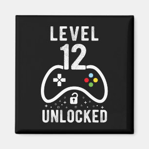 Imán Nivel 12 Videojuego desbloqueado 12º regalo de cum