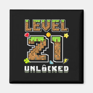 Imán Nivel 21 Desbloqueado Cumpleaños 21 Años Cumpleaño