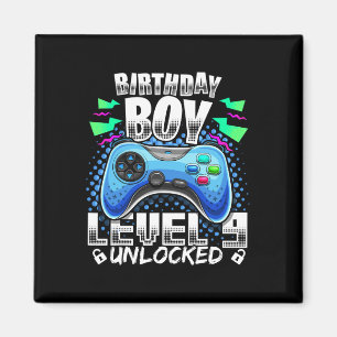 Imán Nivel 9 Desbloqueado Videojuego Cumpleaños 9 Gif p