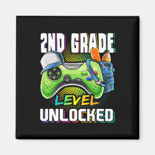 Imán Nivel Desbloqueado Videojuego Regreso a Clases Niñ