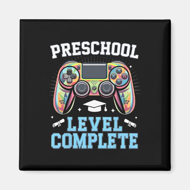 Imán Nivel Preescolar Completo Último Día De Escuela Ju (Frente)