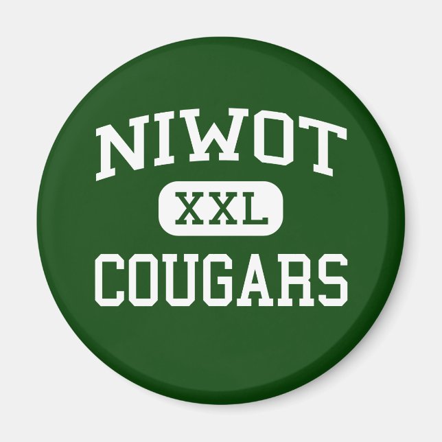 Imán Niwot - Cougars - High School secundaria - Niwot C (Frente)