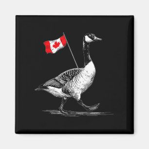 Imán Niza Animal De Canadá Con Bandera Para Los Amantes