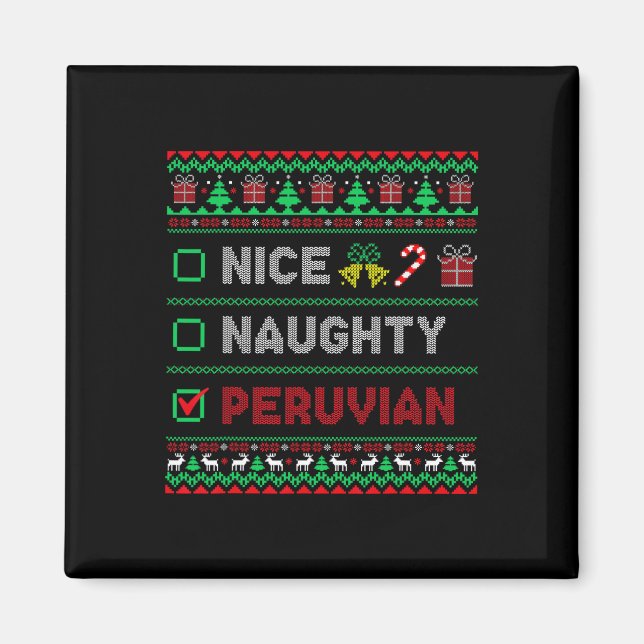 Imán Niza mala lista de Navidades peruanos Perú (Frente)