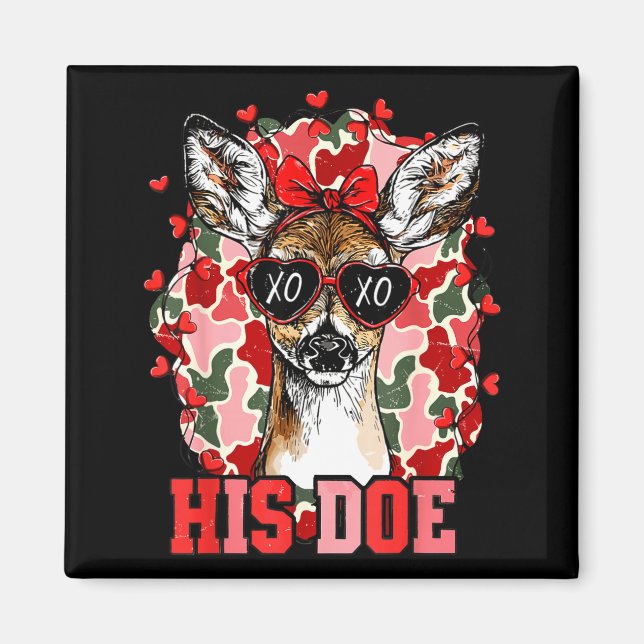 Imán Nk His Doe Camo Deer Hunting Camouflage Matching C (Frente)