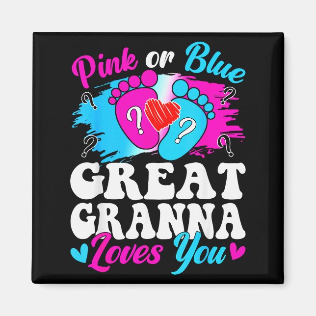 Imán Nk Or Blue Great Gr Love You Baby Gender Reveal  (Frente)