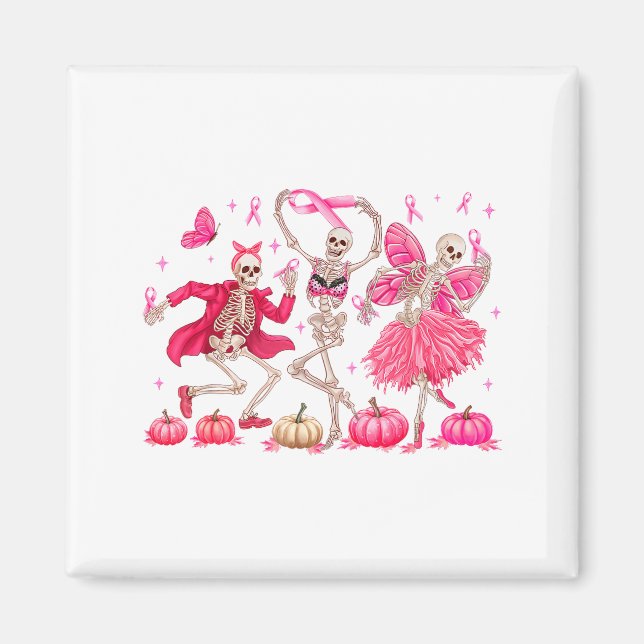 Imán Nk Ribbon Breast Cancer Awareness Skeleton Women M (Frente)