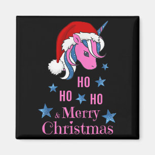 Imán Nk Unicornio Santa Feliz Navidad